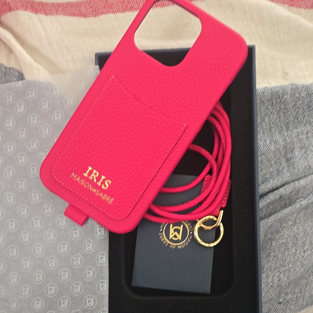 Red Leather Phone Case